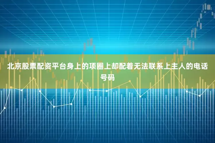 北京股票配资平台身上的项圈上却配着无法联系上主人的电话号码